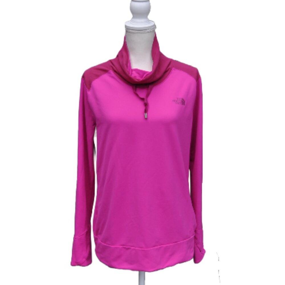 The North Face Mountain Athletics Pink Woman's Funnel Neck Pullover SZ M